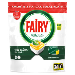 Fairy Hepsi Bir Arada Bulaşık Makinesi Deterjanı Kapsülü/Tableti 60 Yıkama Limon Kokulu - 2