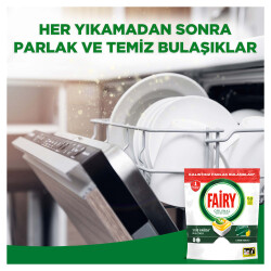 Fairy Hepsi Bir Arada Bulaşık Makinesi Deterjanı Kapsülü/Tableti 60 Yıkama Limon Kokulu - 6