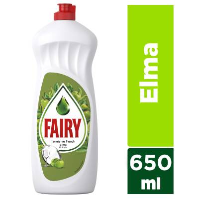 Fairy Temiz & Ferah Sıvı Bulaşık Deterjanı 650 Ml Elma Kokulu - 1