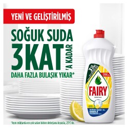 Fairy Temiz & Ferah Sıvı Bulaşık Deterjanı 650 Ml Elma Kokulu - 3