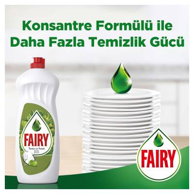 Fairy Temiz & Ferah Sıvı Bulaşık Deterjanı 650 Ml Elma Kokulu - 6