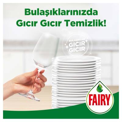 Fairy Temiz & Ferah Sıvı Bulaşık Deterjanı 650 Ml Elma Kokulu - 7