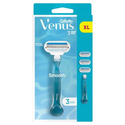 Gillette Venus Smooth Kadın Tıraş Makinesi + 3 Adet Yedek Tıraş Bıçağı - 2