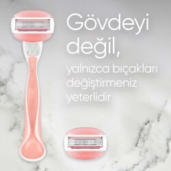 Gillette Venus Comfortglide Spa Breeze Kadın Tıraş Makinesi + 4 Adet Yedek Tıraş Bıçağı - 7