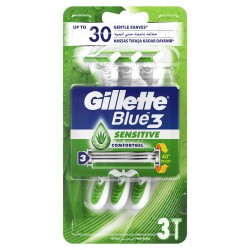 Gillette Blue3 Sensitive Kullan At Tıraş Bıçağı 3 Adet - 2