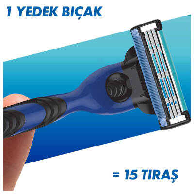 Mach3 Sport Tıraş Makinesi + 3 Adet Yedek Tıraş Bıçağı - 6