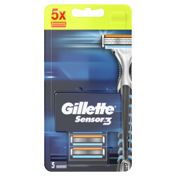 Gillette Sensor3 Tıraş Makinesi + 5 Yedek Tıraş Bıçağı - 2