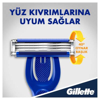 Gillette Blue3 Hybrid Tıraş Makinesi + 8 Adet Bıçak - 5