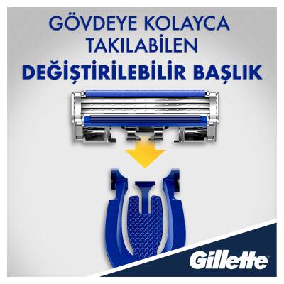 Gillette Blue3 Hybrid Tıraş Makinesi + 8 Adet Bıçak - 6