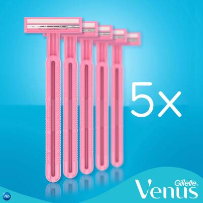 Gillette Simply Venus 2 Basic Kadın Tıraş Bıçağı 5 Adet - 6