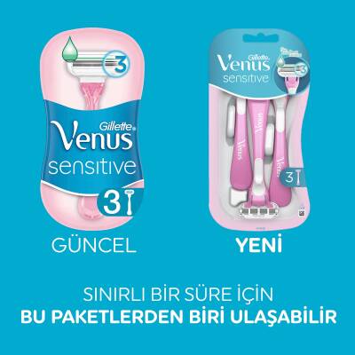 Venus Hassas Kullanat Kadın Tıraş Bıçağı 3'Lü - 11