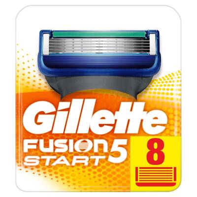 Gillette Fusion Start 8 Adet Yedek Bıçak - 1