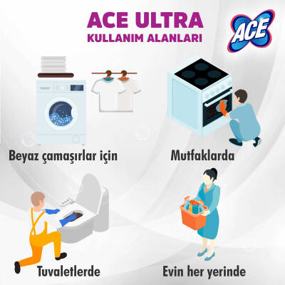 Ace Bleach Bleach Power Gel Ferahlık Etkisi 12x810gr - 8