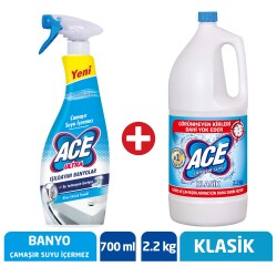 Ace Ultra Köpük Çam Susuz Banyo 700ml+Ace Çam Suyu Klas2.2kg - 1