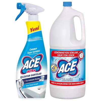 Ace Ultra Köpük Çam Susuz Banyo 700ml+Ace Çam Suyu Klas2.2kg - 2