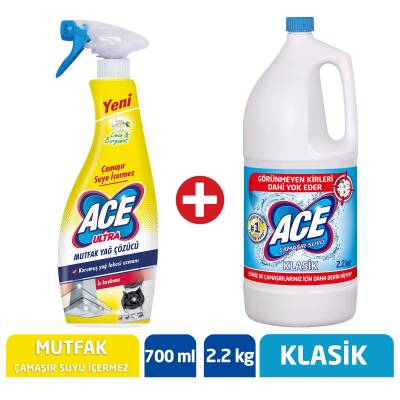 Ace Ultra Köpük Çam Susuz Mut 700 ml+Ace Çam Suyu Kla 2.2 kg - 1