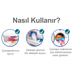 Alo 4 Kg Kar Çiçeği Ferahlğı Beyazlar ve Renkliler Hızlı Çözülme  Toz Deterjan - 10