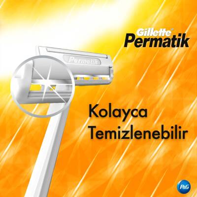 Gillette Permatik Kullan At Tıraş Bıçağı 10 Adet - 5