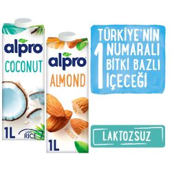 Alpro 2’Li Mix Set –Badem Sütü & Hindistan Cevizi Sütü 2X1Lt - 1