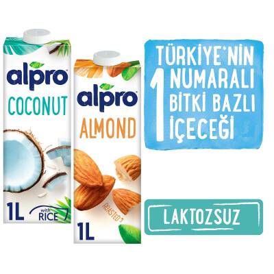 Alpro 2’Li Mix Set –Badem Sütü & Hindistan Cevizi Sütü 2X1Lt - 2