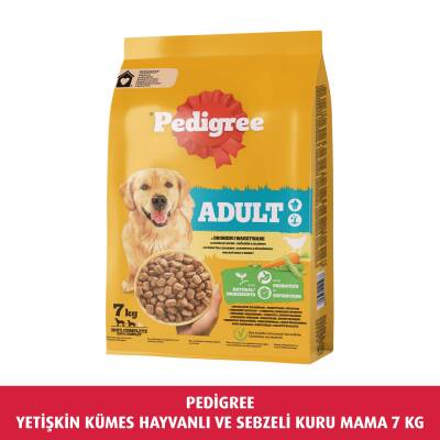 Pedigree Yetişkin Kümes Hayvanlı Ve Sebzeli Kuru Mama 7 Kg - 1