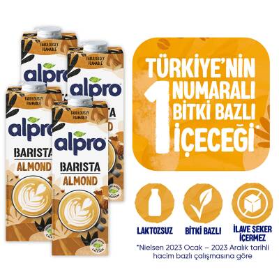 Alpro Barista Badem Sütü 4X1 Lt Mega Avantajlı Paket - 2