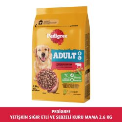 Pedigree Yetişkin Sığır Etli Ve Sebzeli Kuru Mama 2.6 Kg - 2