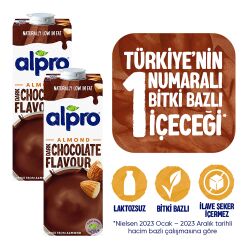 Alpro Bitter Çikolata Badem İçeceği 2X1 L - 1