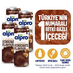 Alpro Bitter Çikolata Badem İçeceği 4X1 Lt - 1