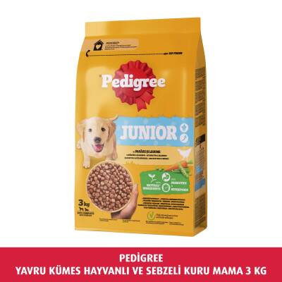 Pedigree Yavru Kümes Hayvanlı Ve Sebzeli Kuru Mama 3 Kg - 2