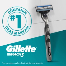 Gillette Mach3 Tıraş Makinesi + Yedek Tıraş Bıçağı - 8