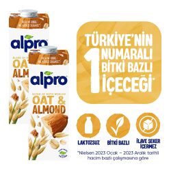 Alpro Yulaf & Badem İçeceği 2X1 Lt - 1