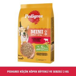 Pedigree Küçük Cins Biftek&Sebze 2000 Gr New - 2