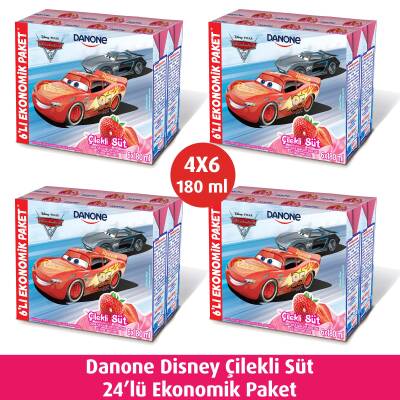 Danone Disney Çilekli Süt 6*180 - 1