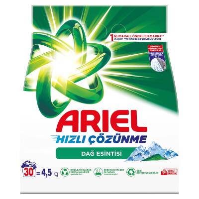 Ariel Dağ Esintisi 4,5 Kg AquaPudra Toz Çamaşır Deterjanı - 3