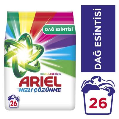 Ariel Dağ Esintisi Renklilere Özel 4 kg AquaPudra Toz Çamaşır Deterjanı - 2