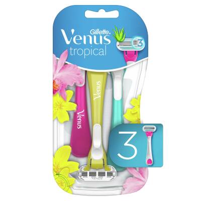 Gillette Venus Tropical Kullan At Tıraş Bıçağı 3 Adet - 1