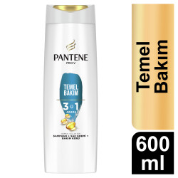 Pantene Temel Bakım 3'Ü1 Arada Şampuan 600 Ml - 1