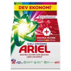 Ariel OXI 5,5 Kg Renklilere Özel Hızlı Çözünme Toz Çamaşır Deterjanı - 4