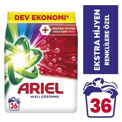 Ariel OXI 5,5 Kg Renklilere Özel Hızlı Çözünme Toz Çamaşır Deterjanı - 1