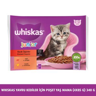 Whiskas Yavru Etli 4'Lü 340 Gr - 1