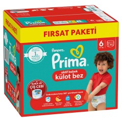 Prima Külot Bebek Bezi 6 Numara 52'Li 15+ Kg Fırsat Paketi - 2