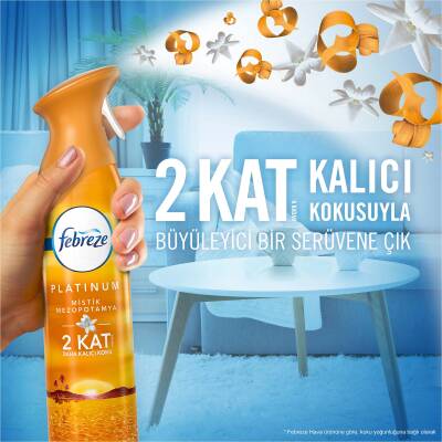 Febreze Platinum Hava Ferahlatıcı Sprey Oda Kokusu Mistik Mezopotamya 300 Ml - 3