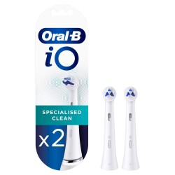 Oral-B İo Specialized Clean Şarjlı Diş Fırçası Yedek Başlık Beyaz 2 Adet - 1