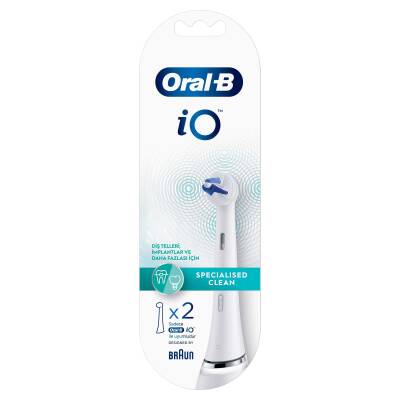 Oral-B İo Specialized Clean Şarjlı Diş Fırçası Yedek Başlık Beyaz 2 Adet - 2