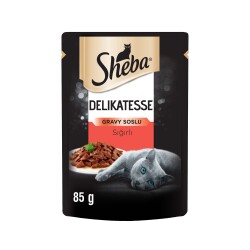 Sheba Delikatesse Gravy Soslu Sığır Etli Yaş Mama 85G - 2