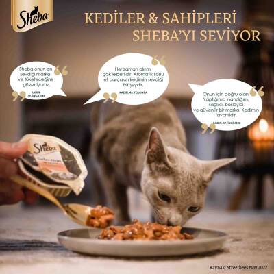 Sheba Delikatesse Gravy Soslu Sığır Etli Yaş Mama 85G - 5