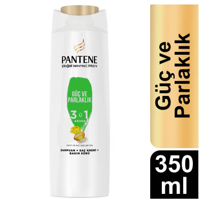 Pantene Doğal Sentez Güç Ve Parlaklık 3'Ü1 Arada Şampuan 350 Ml - 1