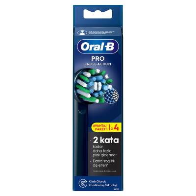 Oral-B Şarjlı Diş Fırçası Yedek Başlığı Cross Action X-Filament 4 Adet Ürün - 2