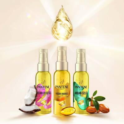 Pantene Doğal Sent Saç Bak Serum Argan Yağ Elixir  2X100 M - 7